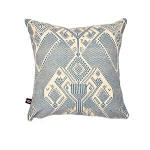 Bird Pillowcase White/Denim, 16in x 16in