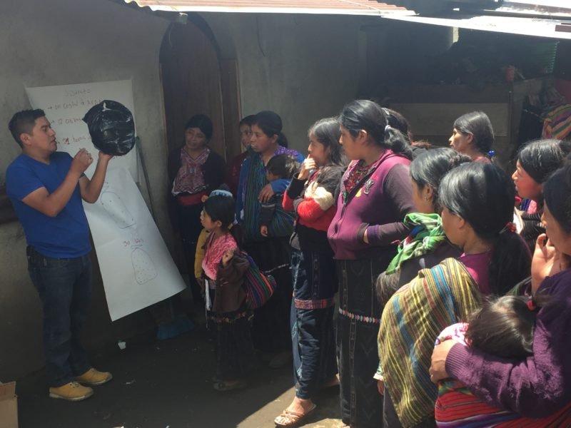 Workshop with Yabal artisans in Guatemala