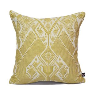 Bird Pillowcase Mustard Yellow