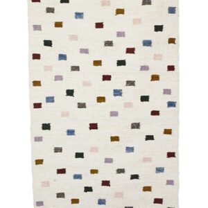 Disco Wool Rug, White